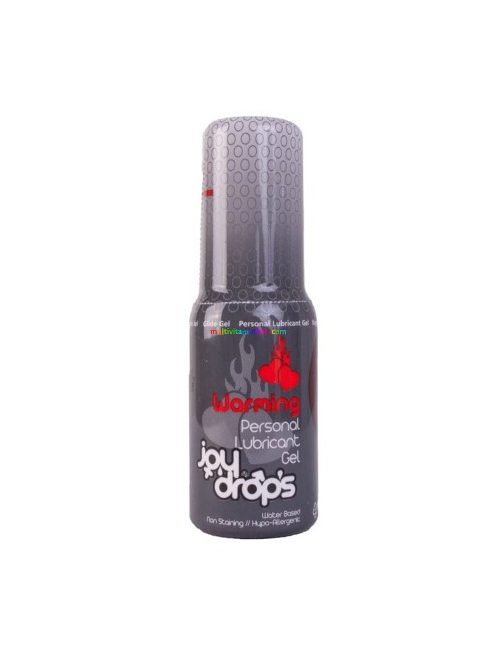 Warming Personal Lubricant gel 50 ml,  Vízbázisú síkosító, melegítő hatású- JoyDrops