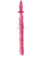 Unicorn Tails Pink, szilikon és selyem, záróizom tágító, lazító eszköz, anál plug