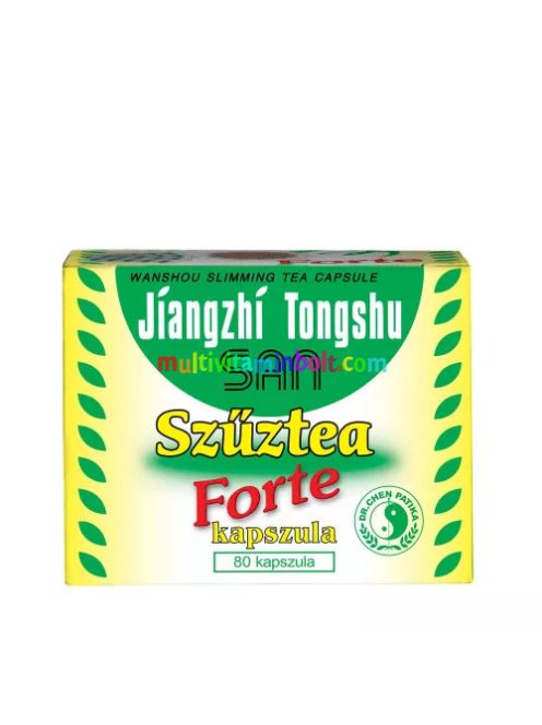 Szűztea Forte 80 db kapszula, Chili, zöld tea, fehér eperfa, szenna - Dr. Chen