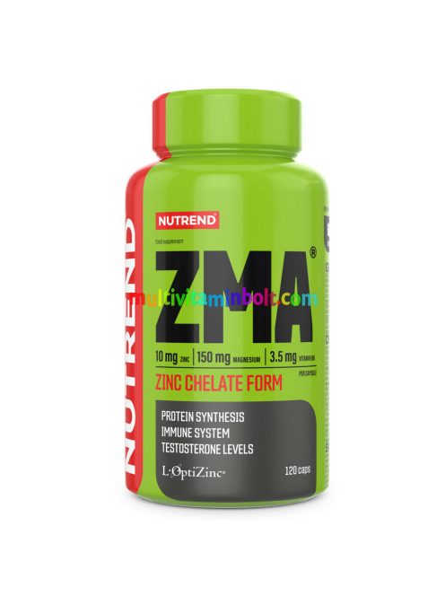 ZMA 120 db kapszula, cink, magnézium, B6-vitamin,  tesztoszteron fokozó - Nutrend