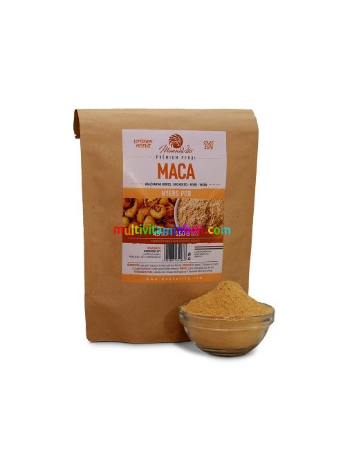 Maca Perui nyers maca por 150 g, Magas tápértékű, koncentrált étel, Bio multivitamin, kíméletes eljárással készítve - Mannavita
