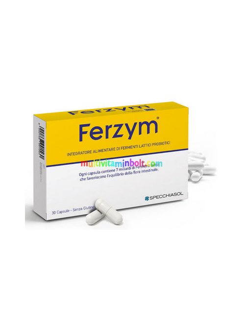 Ferzym® plus Bélflóra 30 db kapszula 7 milliárd élő probiotikum prebiotikummal, vitaminokkal