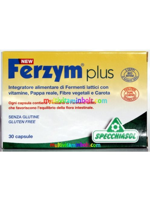 Ferzym® plus Bélflóra 30 db kapszula 7 milliárd élő probiotikum prebiotikummal, vitaminokkal
