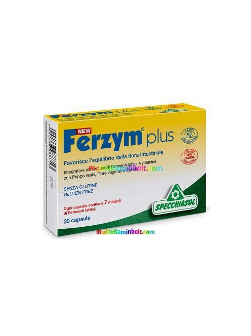 Ferzym® plus Bélflóra 30 db kapszula 7 milliárd élő probiotikum prebiotikummal, vitaminokkal