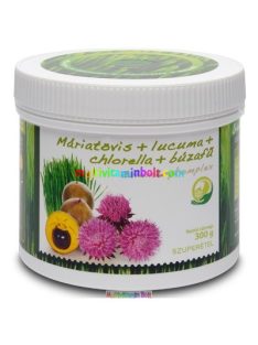 Detox Mester Máriatövis + lucuma + búzafű + chlorella őrlemény 200 g - MannaVita