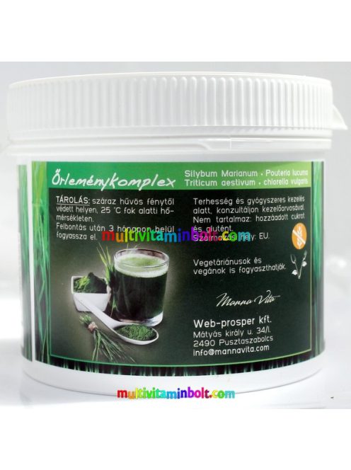 Detox Mester Máriatövis + lucuma + búzafű + chlorella őrlemény 200 g - MannaVita