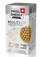 Swiss Energy Multivitamin 30 db kapszula, elnyújtott felszívódású, vitaminokat és ásványi anyagokat tartalmaz, K2 vitaminnal