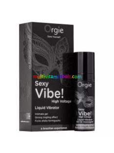 Orgie Sexy Vibe High Voltage - folyékony vibrátor nőknek és férfiaknak 15 ml   Orgie Sexy Vibe High Voltage - folyékony vibrátor nőknek és férfiaknak 15 ml