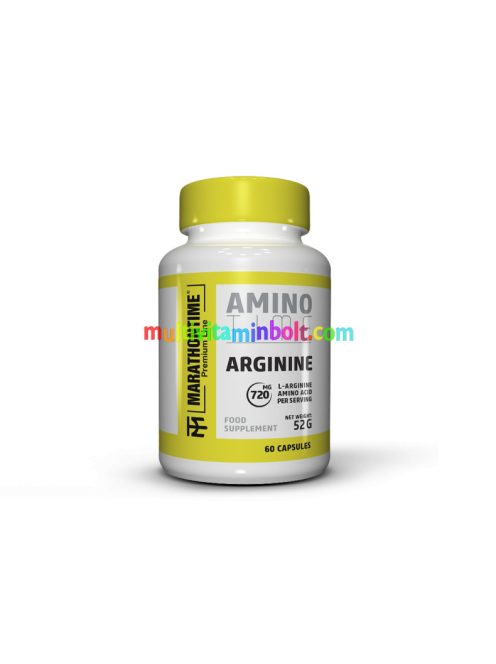 L-Arginin 60 db kapszula, 750 mg HCL , 2 havi adag - Marathontime