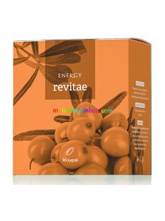  Revitae 90 db kapszula – Ördögcérna, kudzu, homoktövis, alga, tökmag, vitaminok - lelki problémák, alvás, érrendszer - Energy