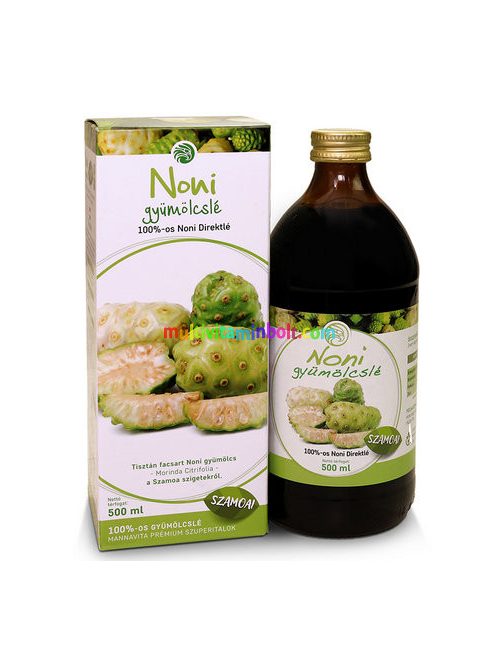 Noni Juice 500 ml, 100 %-os gyümölcslé - MannaVita