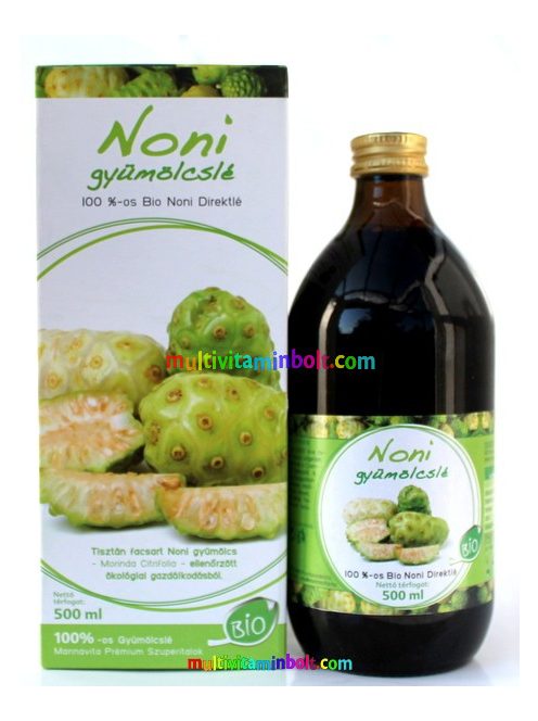 Noni Juice 500 ml, 100 %-os gyümölcslé - MannaVita