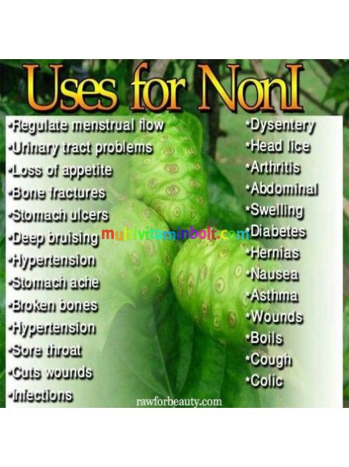 Noni Juice 500 ml, 100 %-os gyümölcslé - MannaVita