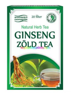   Ginseng zöld tea 20 db filter, stressz csökkentés, élet energia, aromazáró csomagolás - Dr. Chen