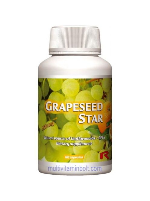 Grapeseed Star 60 db kapszula - szőlőmag kivonattal és citrus bioflavonoid tartalommal - StarLife