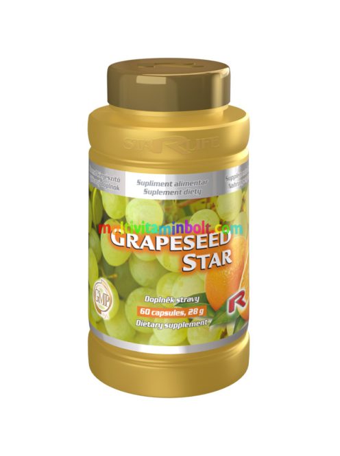 Grapeseed Star 60 db kapszula - szőlőmag kivonattal és citrus bioflavonoid tartalommal - StarLife