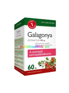 Napi1 Galagonya Extraktum 100 mg, 60 db kapszula, 2 havi adag - Interherb   Napi1 Galagonya Extraktum 100 mg, 60 db kapszula, 2 havi adag - Interherb