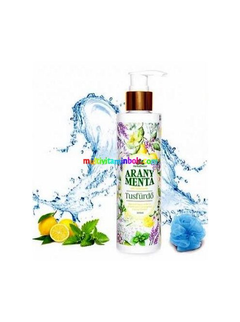 Arany-Menta-tusfurdo-200-ml-24-karatos-arany-9-fele-gyogynoveny-herbadoctor