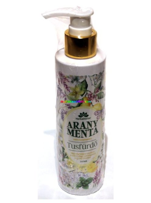 Arany-Menta-tusfurdo-200-ml-24-karatos-arany-9-fele-gyogynoveny-herbadoctor