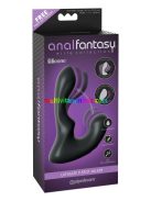Ultimate P-Spot Milker Black 2,5 cm átmérőjű, vibrátoros szilikon prosztata masszírozó - Anal Fantasy Elite