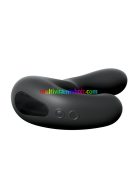 Ultimate P-Spot Milker Black 2,5 cm átmérőjű, vibrátoros szilikon prosztata masszírozó - Anal Fantasy Elite