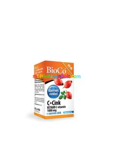   C+CINK Retard 60 db filmtabletta, 1000 mg C-vitamin és 15 mg szerves kötésű cink - BioCo