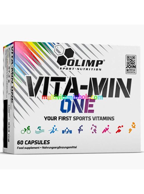 Vita-Min ONE Multivitamin 60 db kapszula, gazdag összetétel, szerves formában, ginzenggel - Olimp
