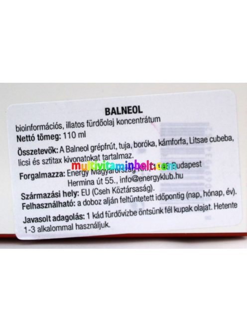 BALNEOL-bioinformacios-furdoolaj-110-ML-energy