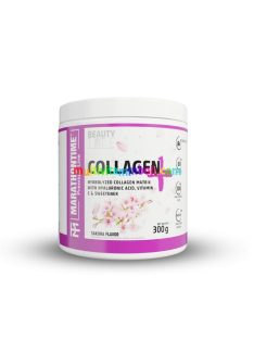   Hidrolizált Kollagén Hialuronsavval 300g, 14000 mg kollagén, 100 mg hialuron,  Sakura íz, 20 adag - Marathontime