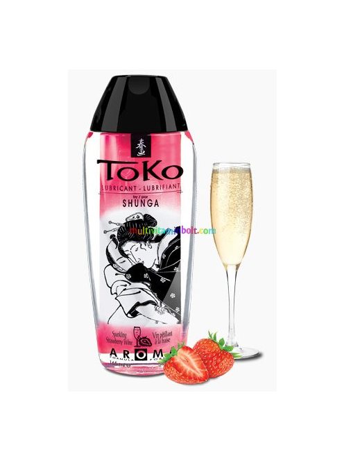 Toko-Champagne-Strawberry-Lubricant-165-ml-organikus-eper-vizbazisu-sikosito-shunga