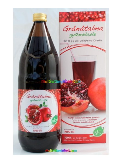 Gránátalma Direktlé, 100%-os Juice 1000 ml - MannaVita