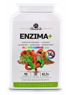   ENZIMA 3x90 db kapszula, gyógynövény kivonatokat, kolint és NAC-ot tartalmazó étrend-kiegészítő, 3 havi adag - Mannavita