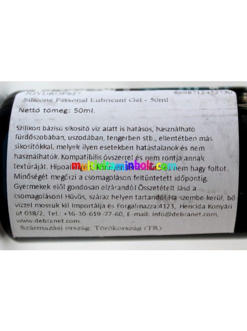 Joy-silicine-personal-lubricant-gel-50ml-sikosito-szilikon-ovszerhez