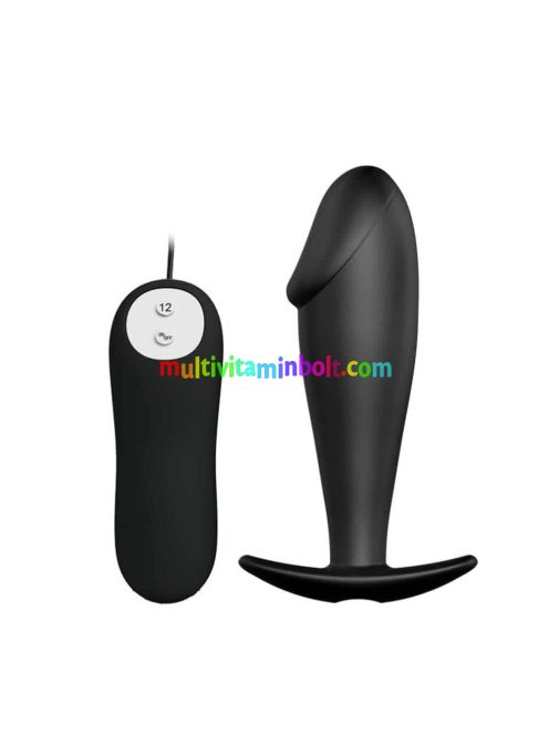 Pretty Love Vibrating Anal Stimulation Plug 2, 3  cm átmérőjű, vibrátoros záróizom tágító
