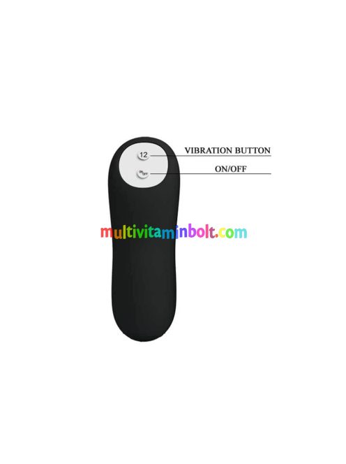 Pretty Love Vibrating Anal Stimulation Plug 2, 3  cm átmérőjű, vibrátoros záróizom tágító