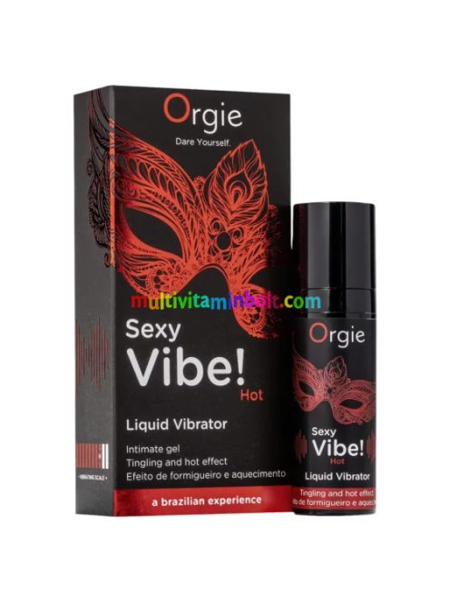 Orgie Sexy Vibe HOT - epres, melegítő folyékony vibrátor 15 ml 