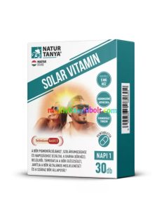SOLAR VITAMIN 30 db kapszula. Napozóvitamin 13 összetevővel, szoláriumozás, napozás vagy nap nélküli bőrpigmentációhoz - Natur Tanya®     SOLAR VITAMIN 30 db kapszula. Napozóvitamin 13 összetevővel, szoláriumozás, napozás vagy nap nélküli bőrpigmentációhoz - Natur Tanya®