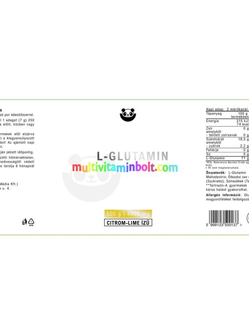 Arginin + Citrullin 5050 - 300 g - Panda Nutrition