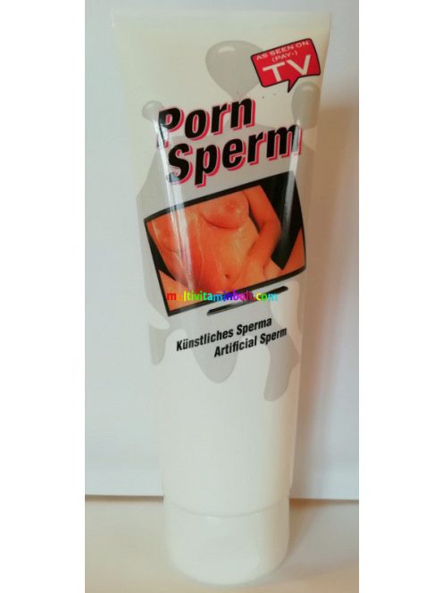 Porn Sperm Fake Sperm 125 ml, áttetsző, fehér színű, gél állagú mesterséges sperma, műsperma, sikosító, vízbázisú - Orion