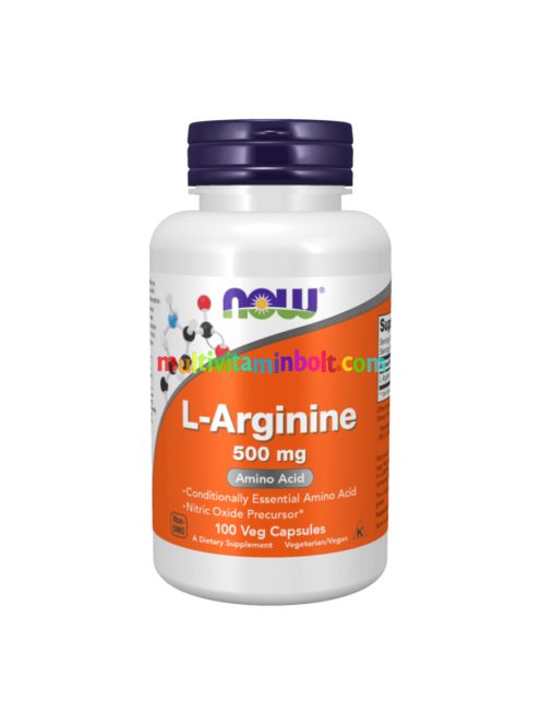 L-Arginine 500 mg - 100 kapszula - NOW Foods
