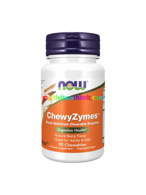 ChewyZymes Chewables - 90 rágótabletta - NOW Foods