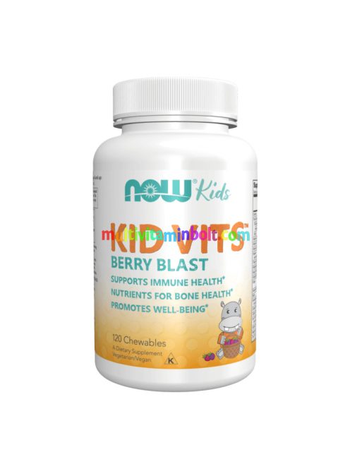 Kid Vits Berry Blast - 120 rágótabletta - NOW Foods