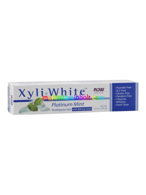 Xyliwhite Platinum Mint Toothpaste Gel with Baking Soda - 181 g - NOW Foods