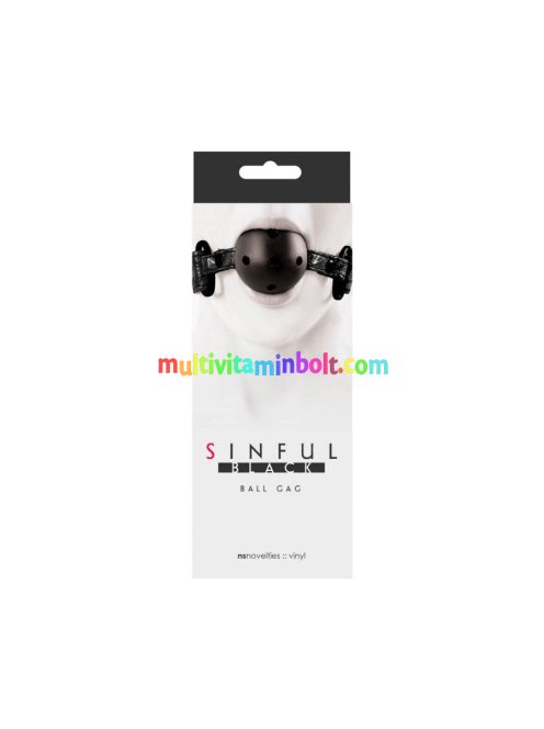 Sinful Ball Gag Black