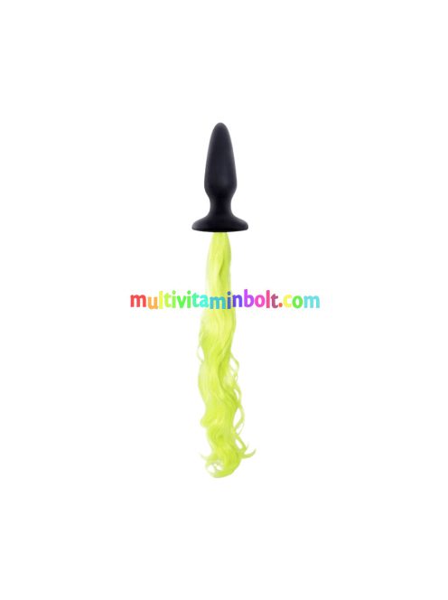 Unicorn Tails Yellow, szilikon és selyem, záróizom tágító, lazító eszköz