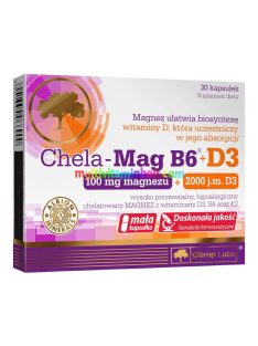 Chela-Mag B6 + D3 - 30 kapszula - Olimp Labs