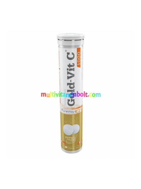 GOLD-VIT C® 1000 pezsgőtabletta 20 db, lemon, citrom ízű, Pureway technológiás kolloid C-vitamin - Olimp Labs 