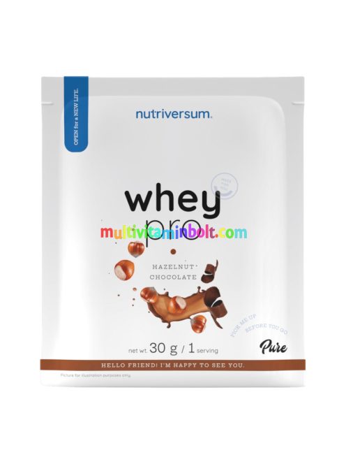 Whey PRO - 30 g - mogyorós-csokoládé - Nutriversum