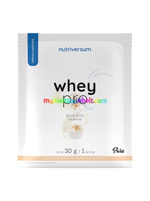 Whey PRO - 30 g - tejberízs - Nutriversum