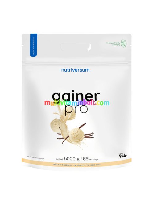 Gainer PRO - 5000 g - vanília - Nutriversum